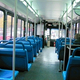 Morning rush hour on one of Los Angeles' economical, environmentally friendly buses.